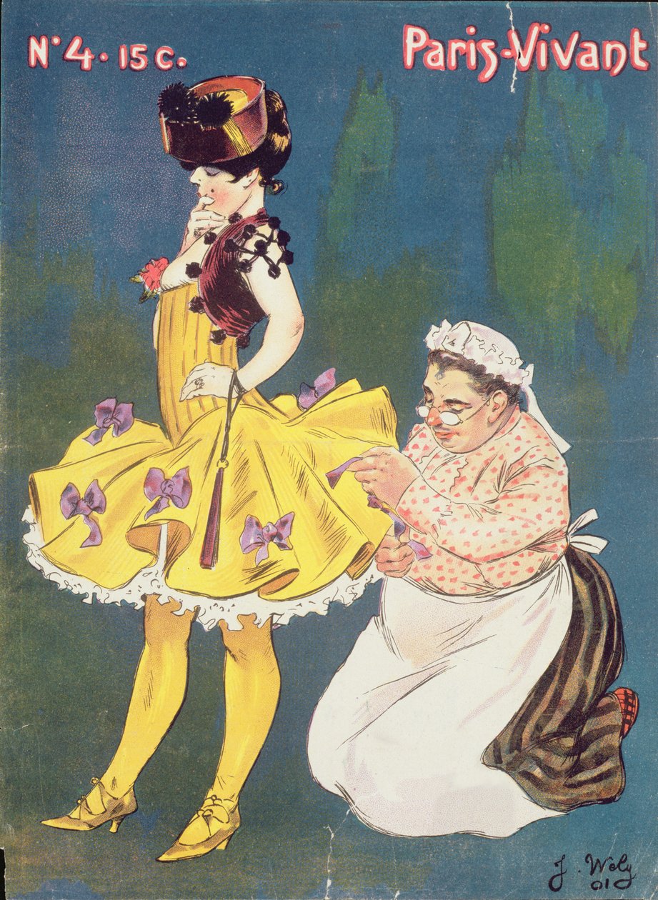 A „Paris-Vivant” magazin címlapja, 1901 alkotó: Jacques Wely