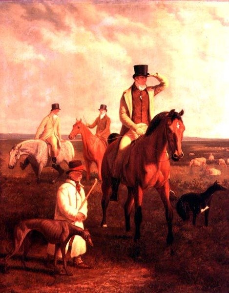 Lord Rivers pályán alkotó: Jacques Laurent Agasse
