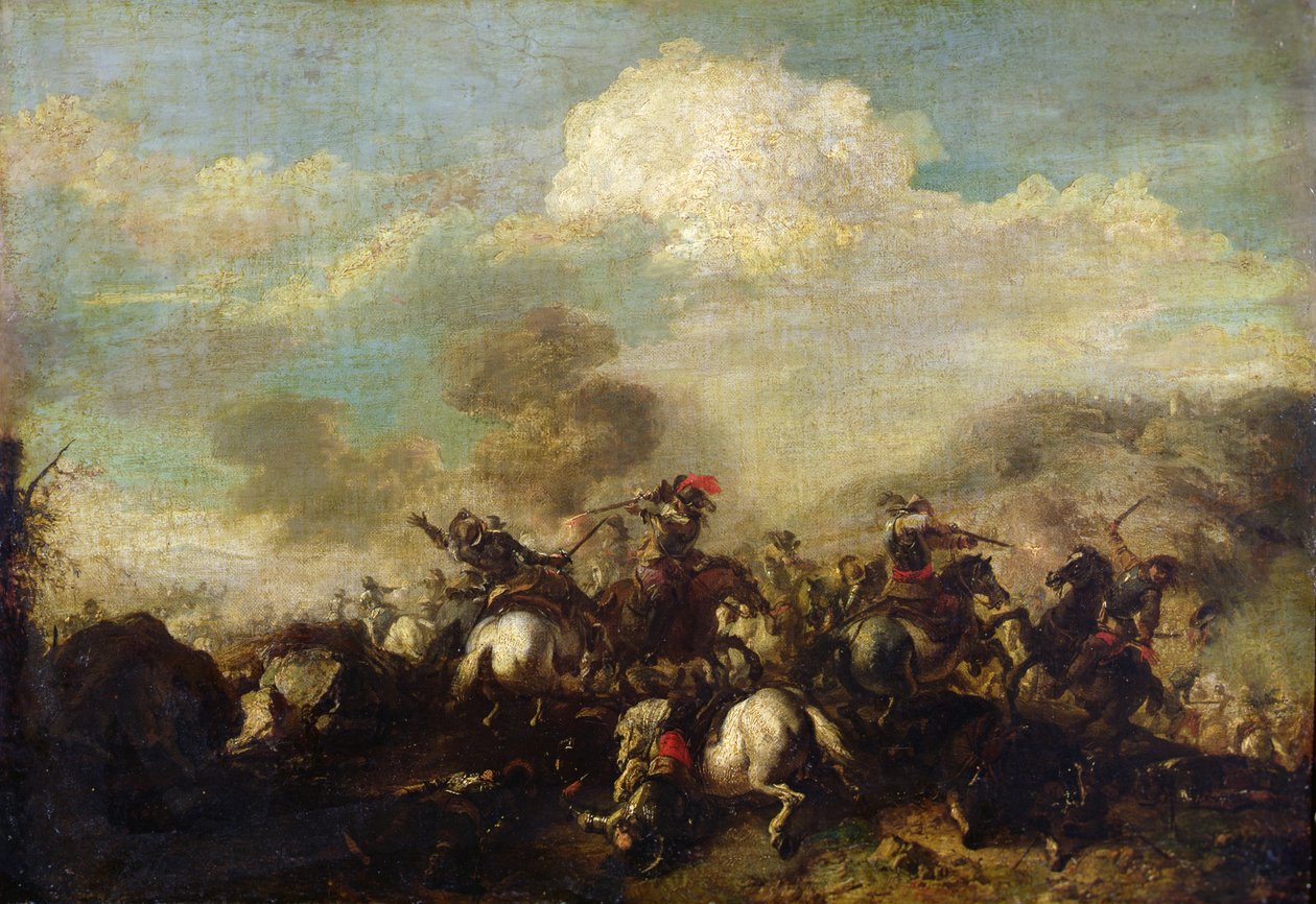 A lovasság harca alkotó: Jacques 1621 76 Courtois