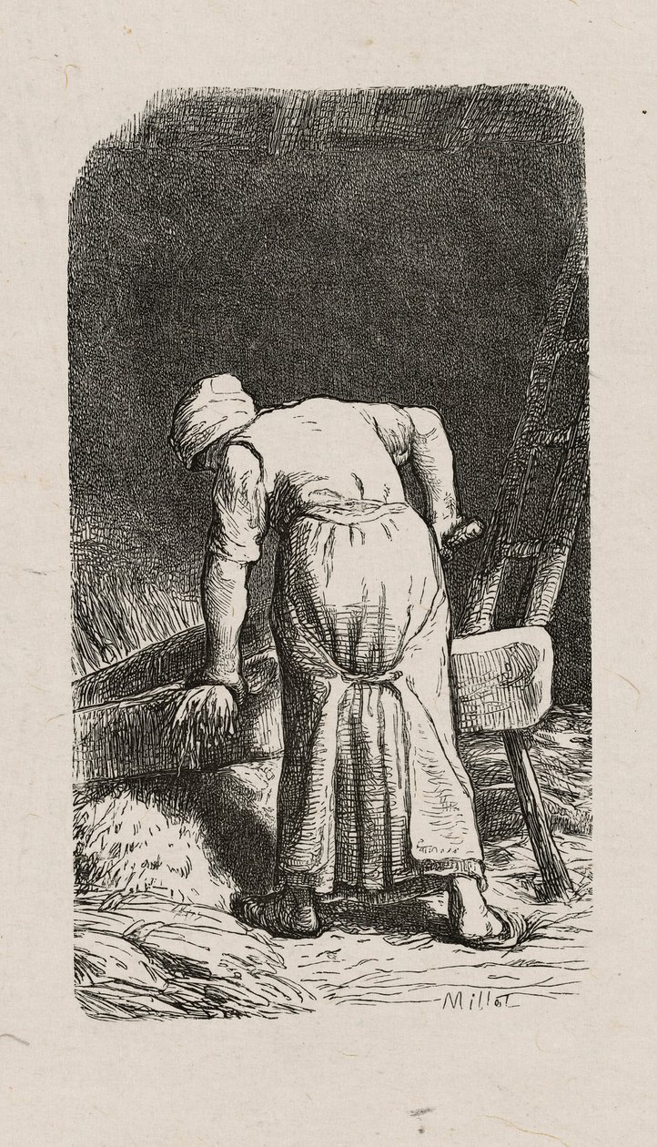 Nő aprító len alkotó: Jacques Adrien Lavieille