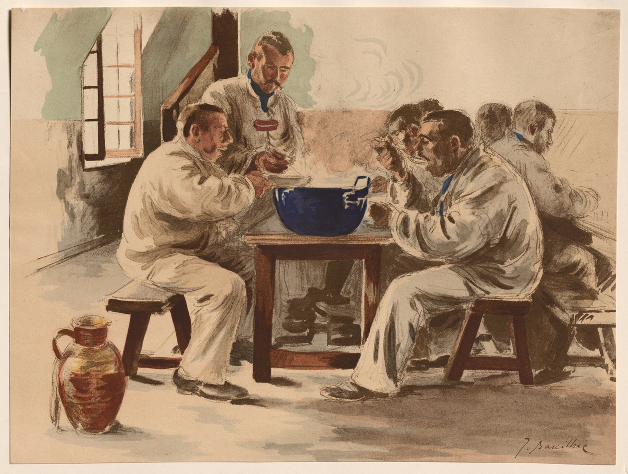 La Soupe à la Chambre, 1899. alkotó: Jacques Baseilhac