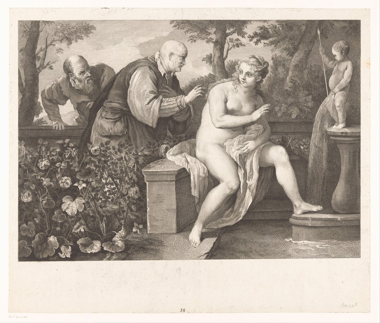 Susanna és a vének alkotó: Jacques Beauvarlet
