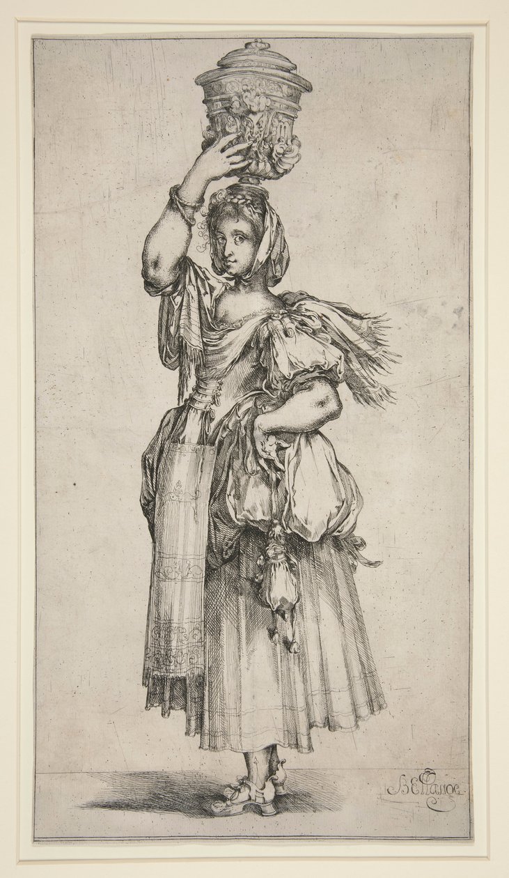 Kertészkedés vázában alkotó: Jacques Bellange