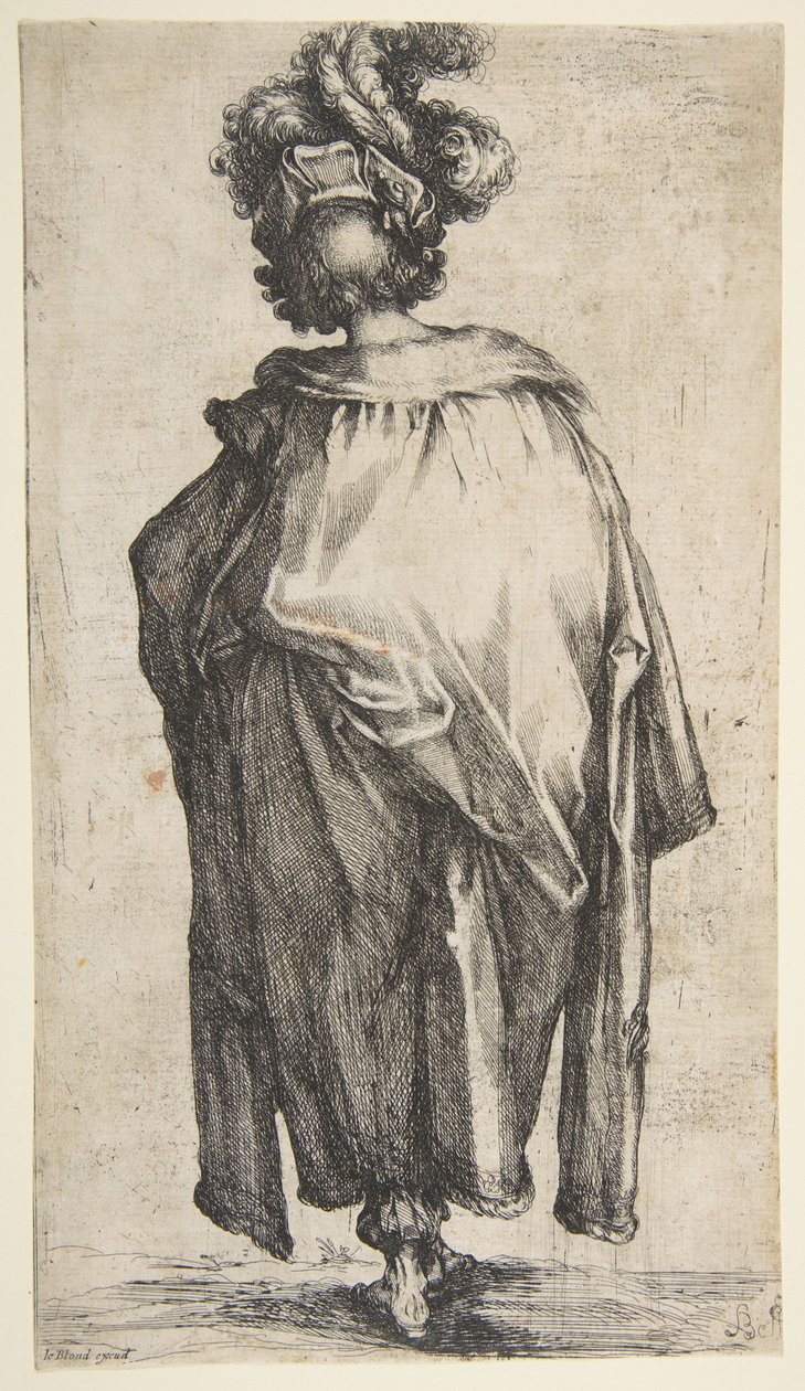 Melchior, a Három mágus sorozatból, 1595-1616. alkotó: Jacques Bellange