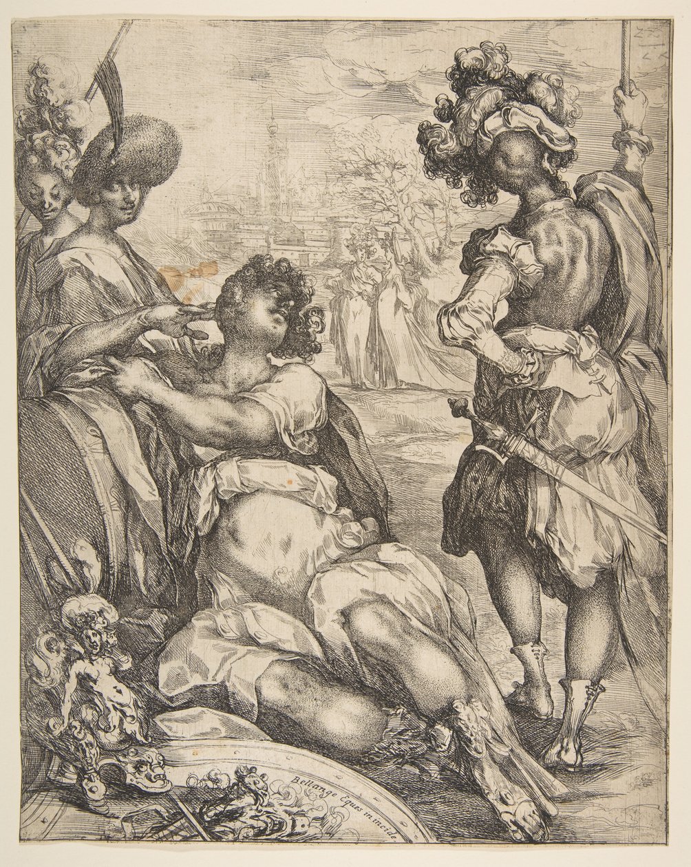 Katonai alakok a városon kívül, 1595-1616. alkotó: Jacques Bellange
