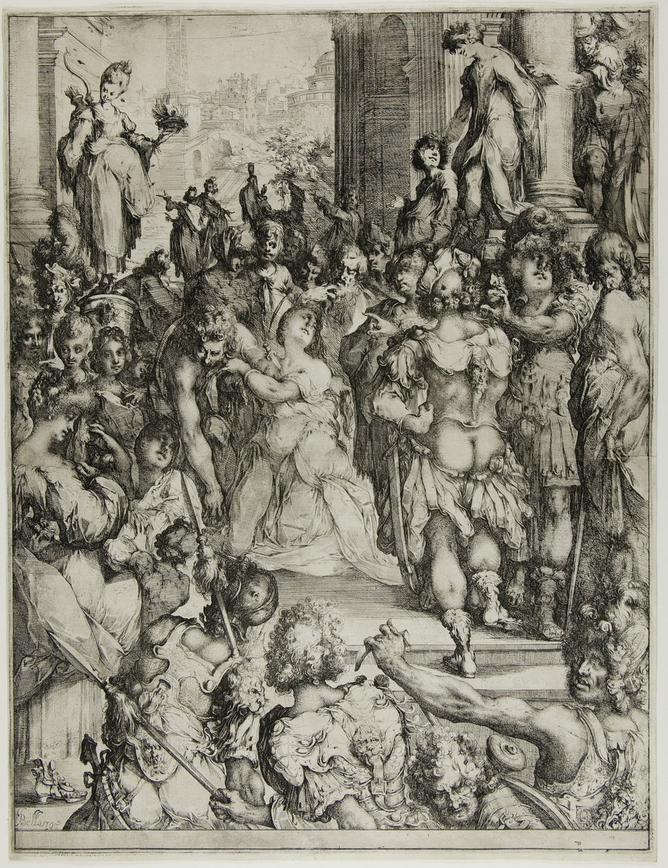 Szent Lucy mártíromsága alkotó: Jacques Bellange