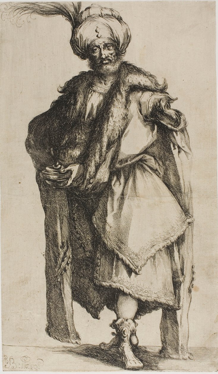 A három napkeleti bölcs: Káspár, Tarsus királya alkotó: Jacques Bellange