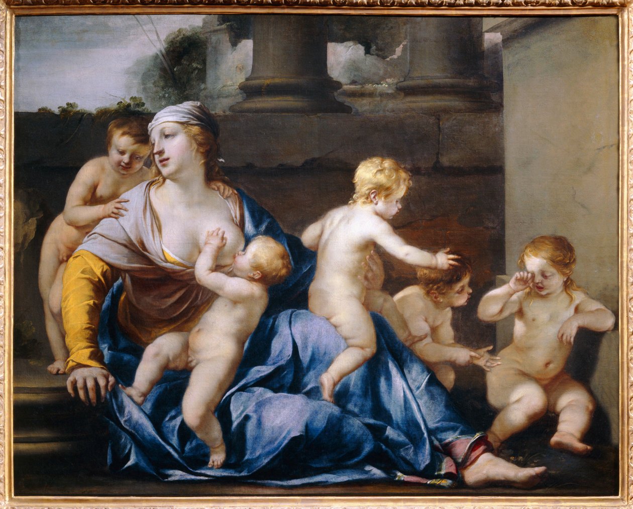 La Charite - A jótékonyság. 1633 ... alkotó: Jacques Blanchard