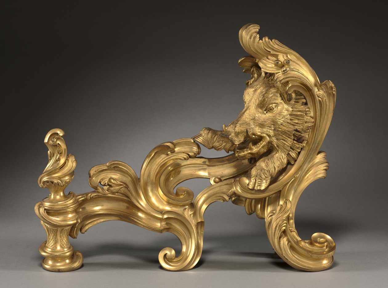 Andiron pár alkotó: Jacques Caffieri