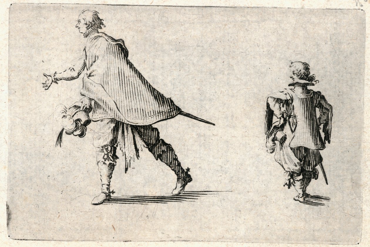 Különböző figurák capricciói alkotó: Jacques Callot