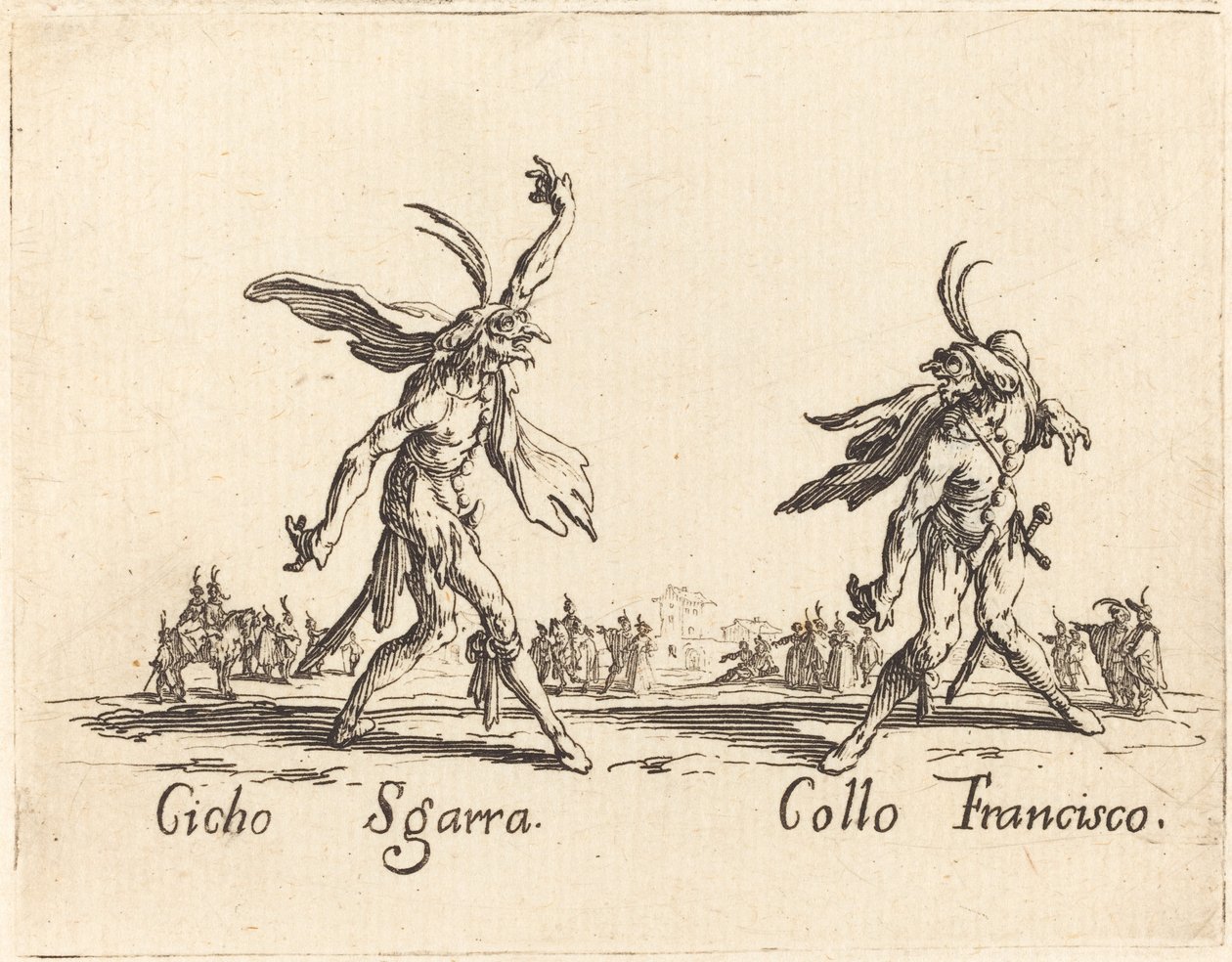 Cicho Sgarra és Collo Francisco alkotó: Jacques Callot