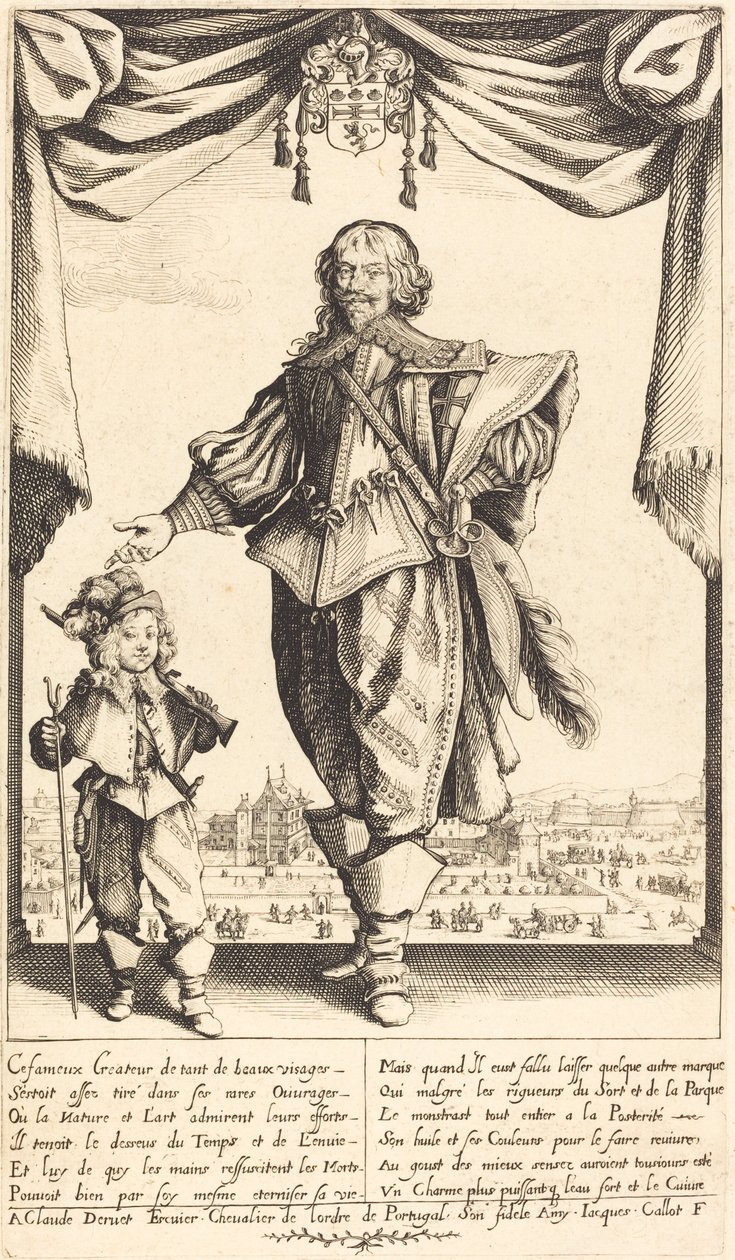 Claude Deruet és fia, Jean, 1632. alkotó: Jacques Callot