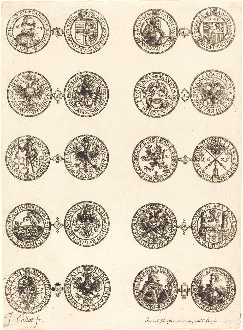 Érmék [2. tábla] alkotó: Jacques Callot