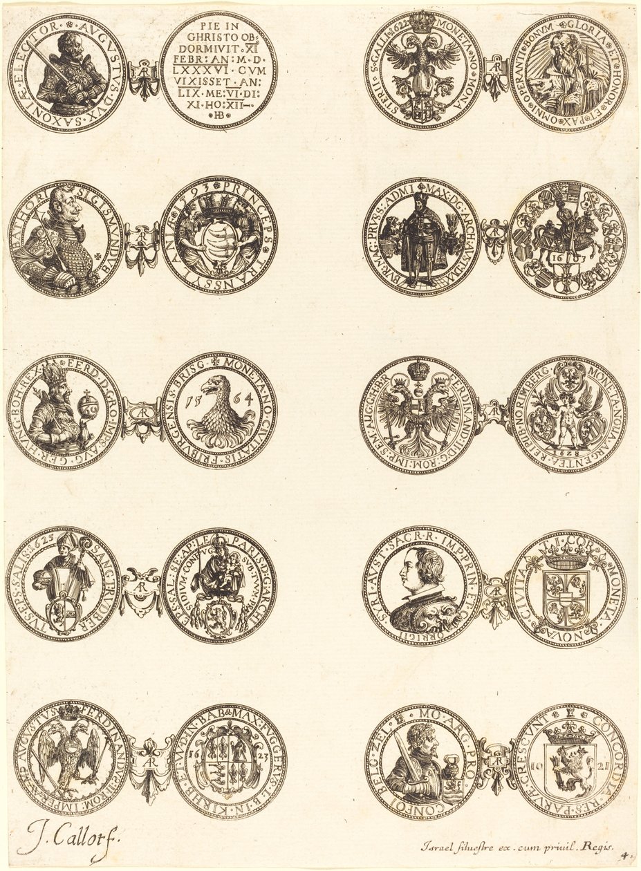 Érmék [4. tábla] alkotó: Jacques Callot