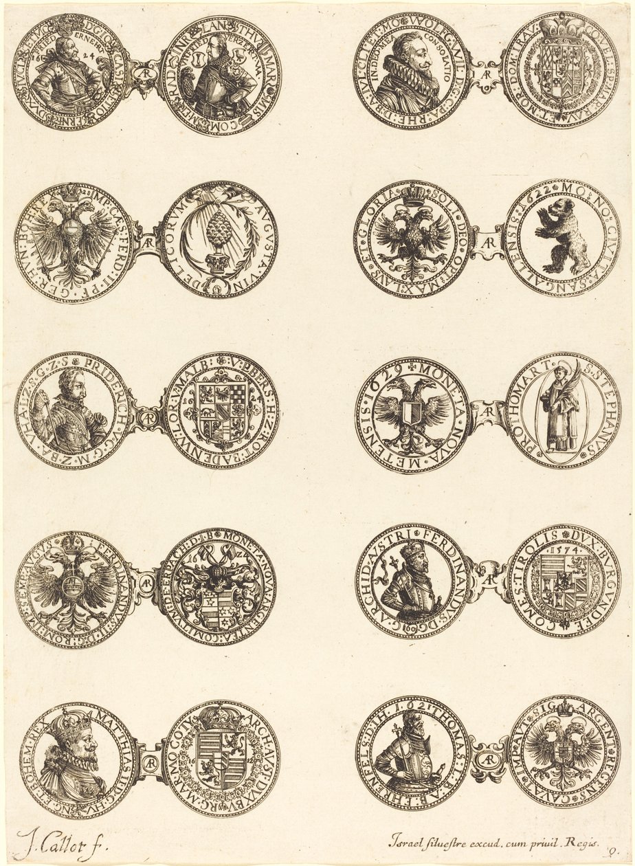 Érmék [9. tábla]. alkotó: Jacques Callot