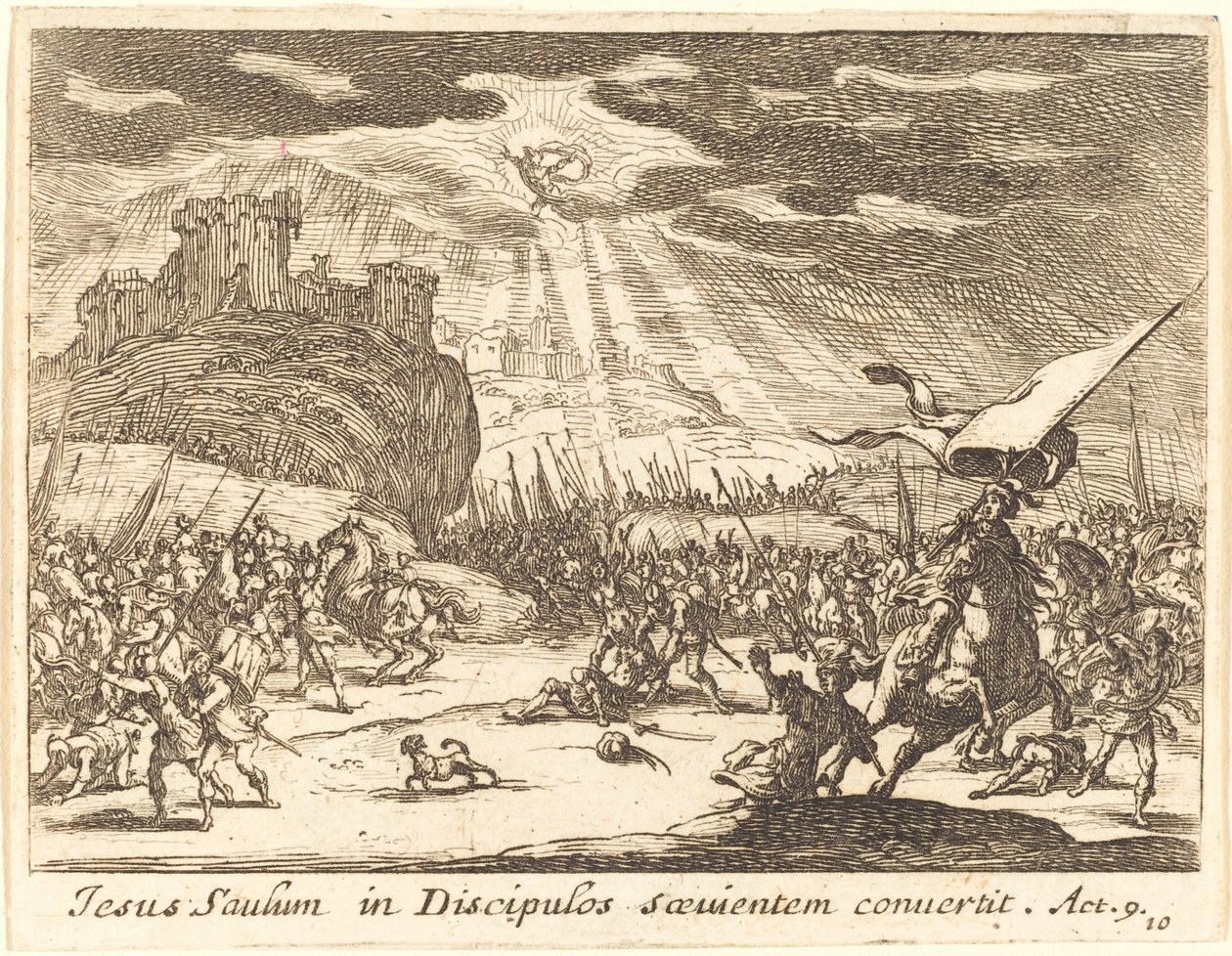 Pál megtérése alkotó: Jacques Callot
