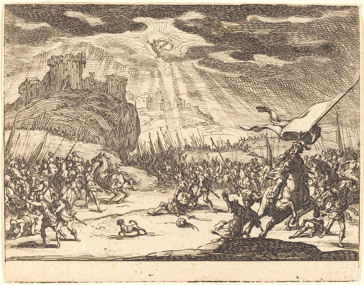 Pál megtérése alkotó: Jacques Callot