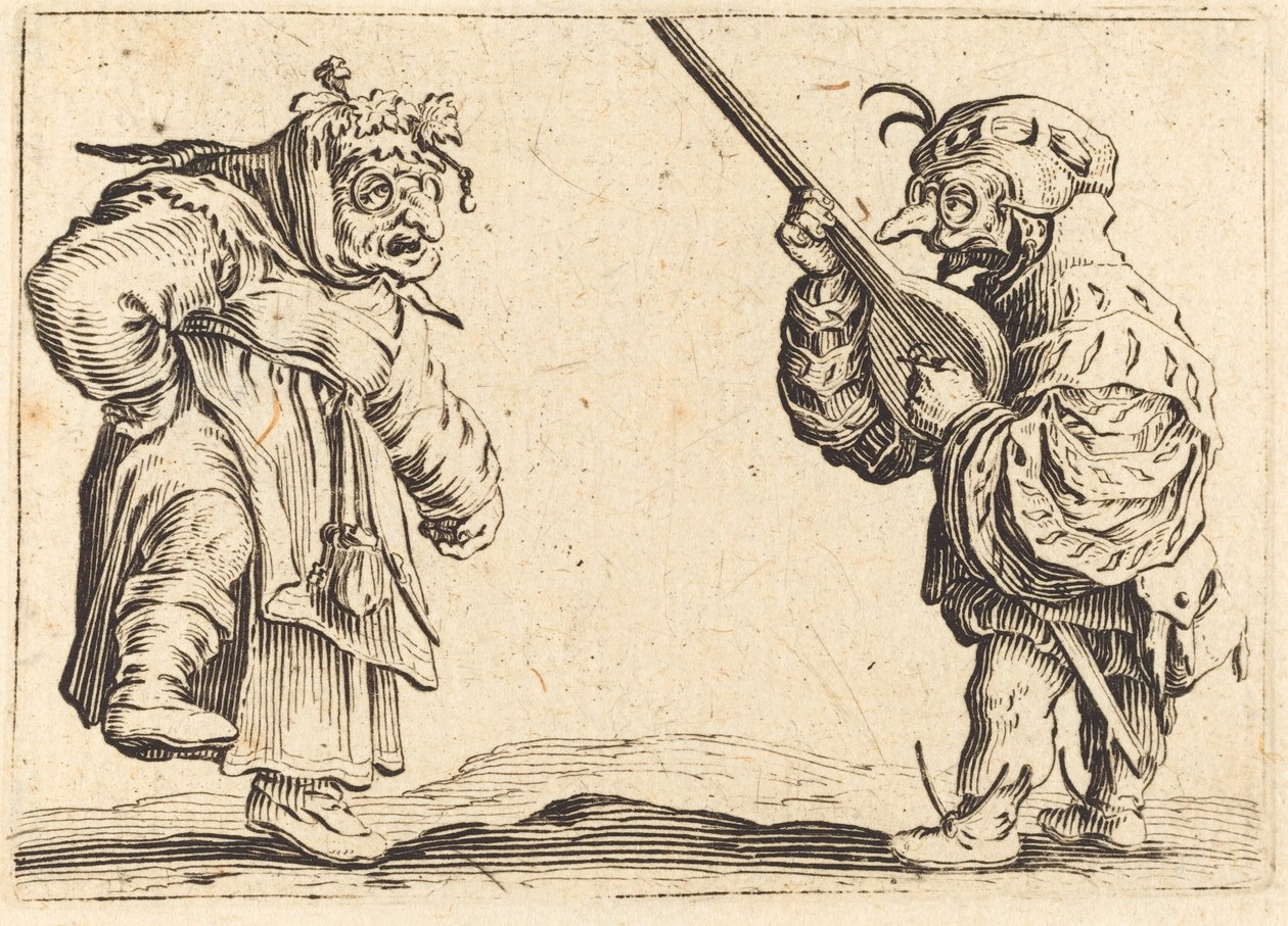 Táncosok lanttal alkotó: Jacques Callot
