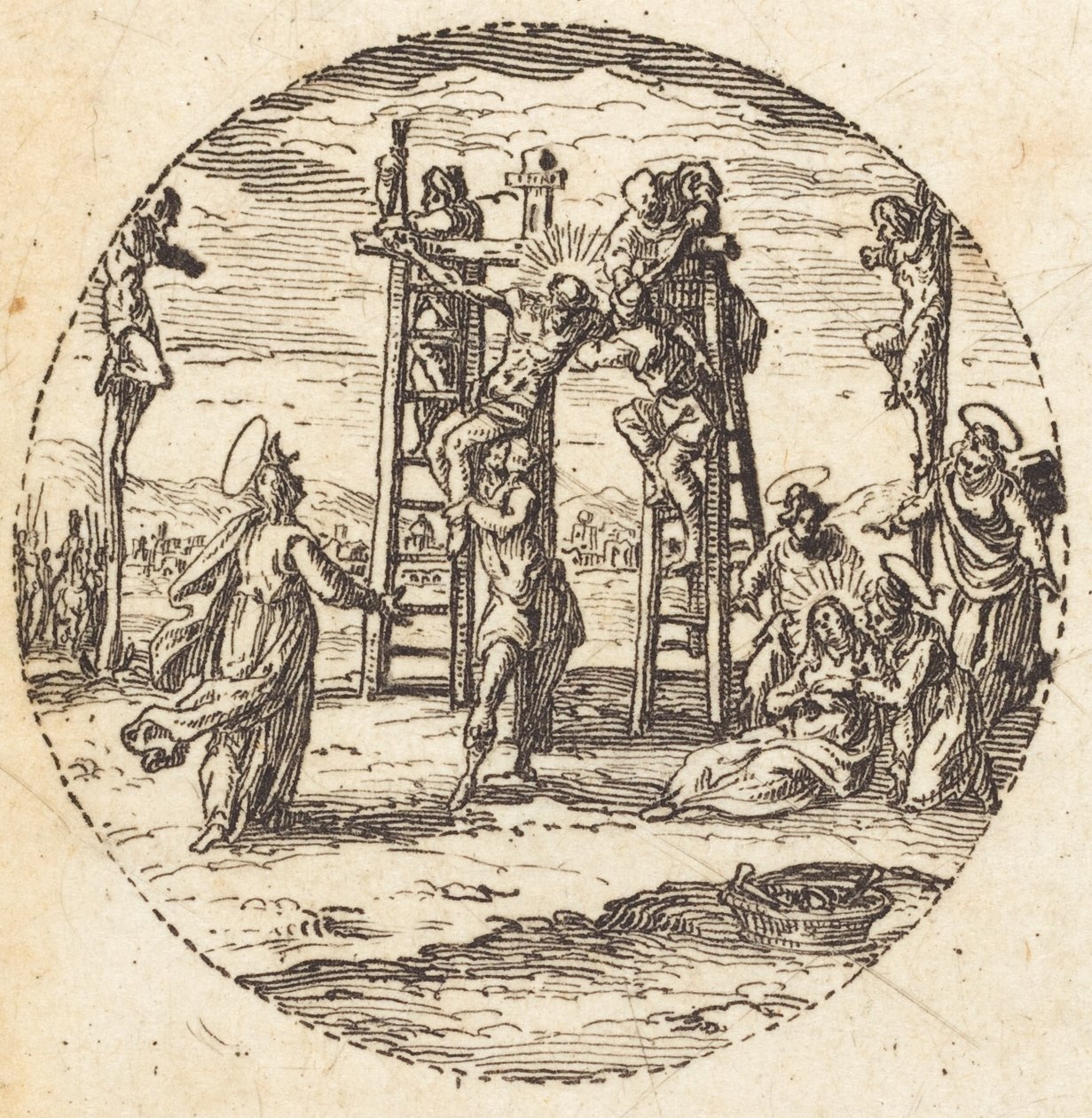 Leszállás a keresztről alkotó: Jacques Callot