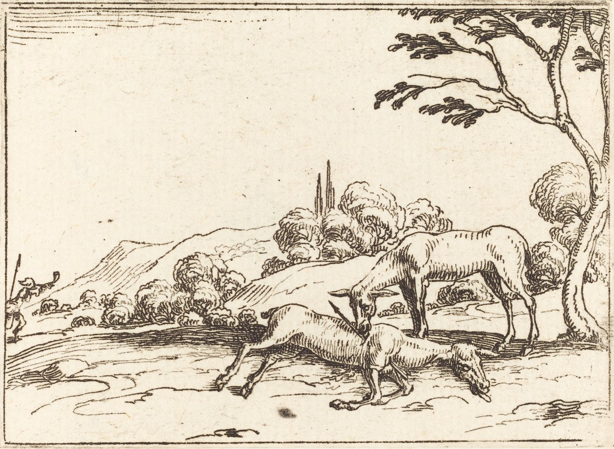 Doe Gyászolja csikóját alkotó: Jacques Callot