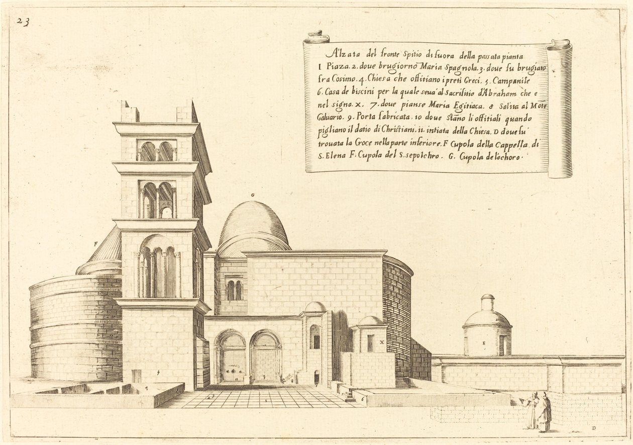 Egy templom felemelése alkotó: Jacques Callot