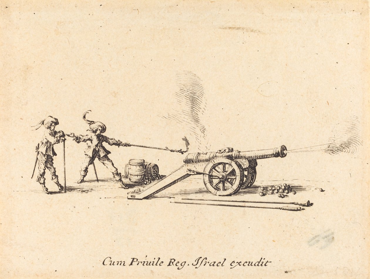 Az ágyú elsütése alkotó: Jacques Callot