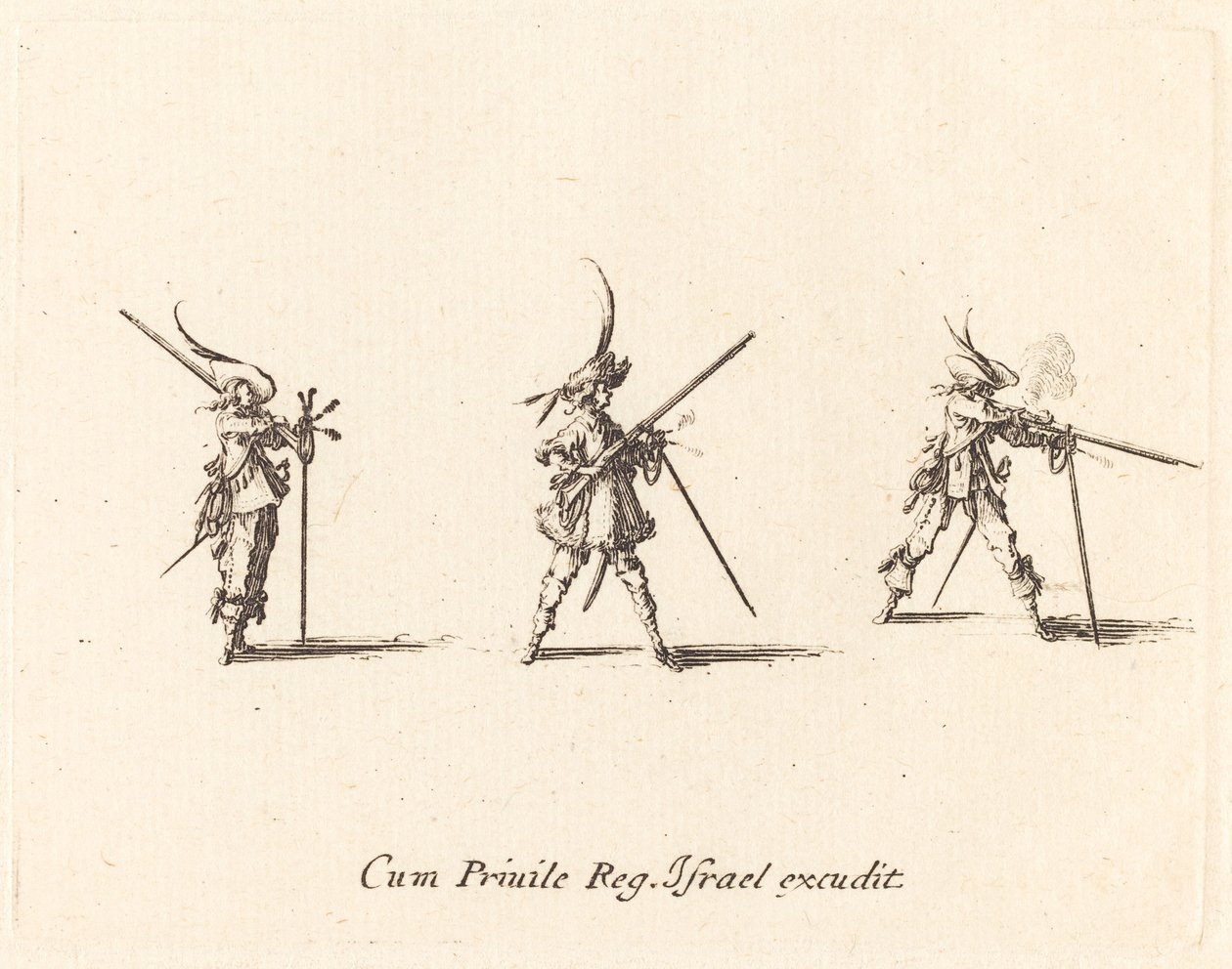 A muskéta tüzelése alkotó: Jacques Callot