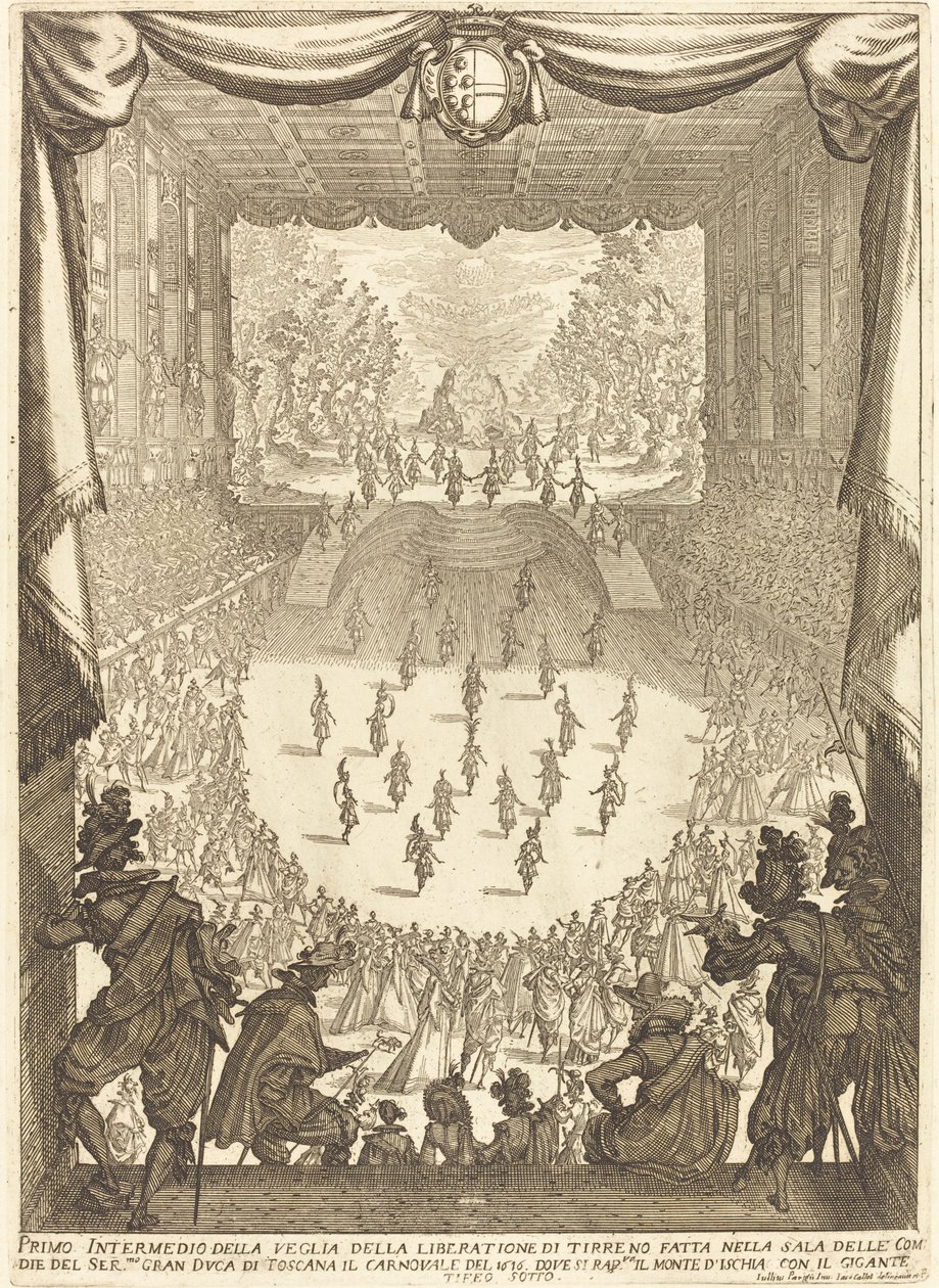 Első Intermezzo, 1617. alkotó: Jacques Callot