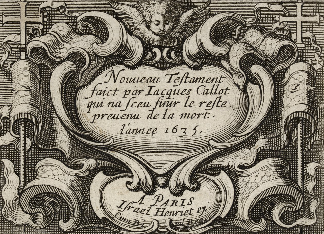 Előlap, 1635 körül alkotó: Jacques Callot