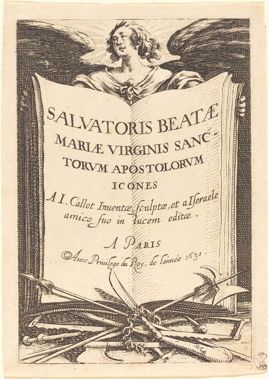 A "The Large Apostles" címlapja alkotó: Jacques Callot