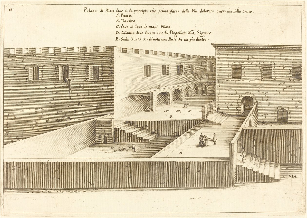 Pilátus háza alkotó: Jacques Callot