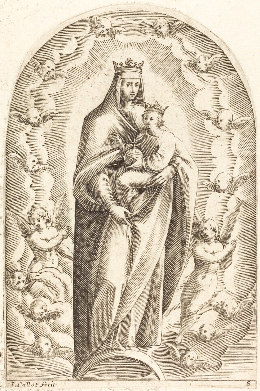 Szeplőtelen fogantatás, 16081611. alkotó: Jacques Callot