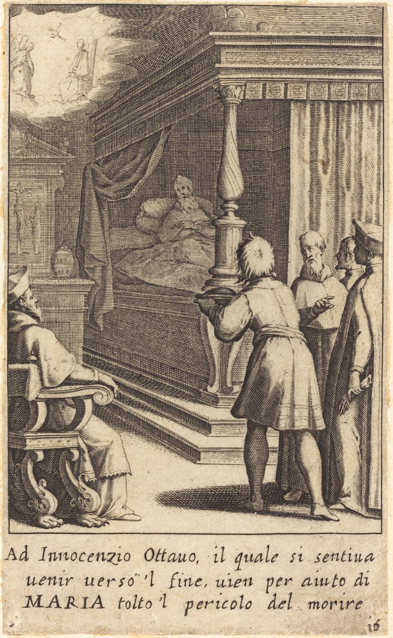 Innocent VIII, 1619. alkotó: Jacques Callot