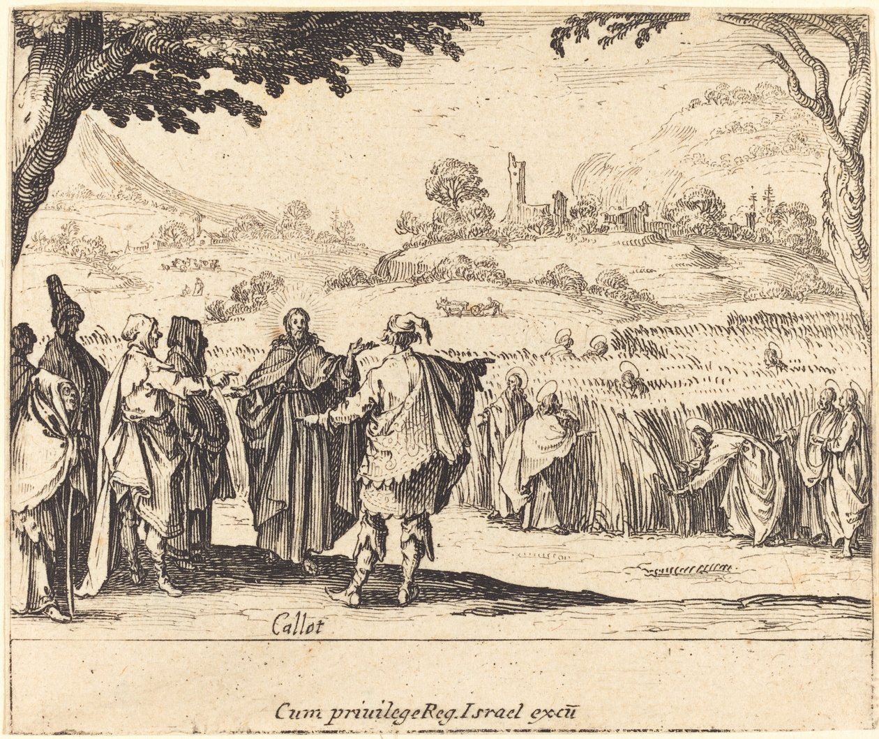 Jézus a farizeusokkal alkotó: Jacques Callot