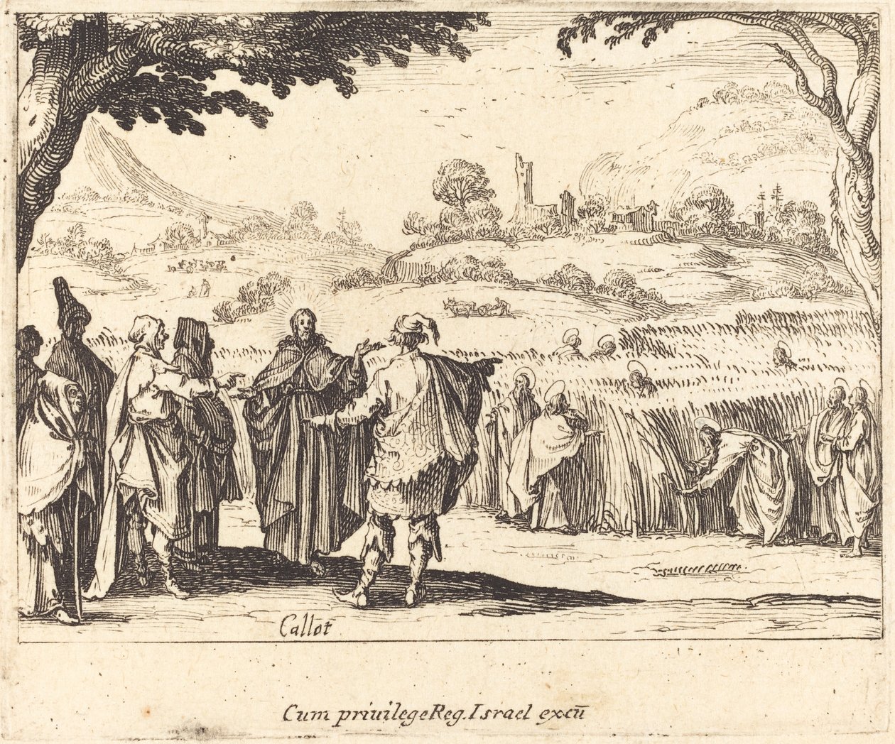 Jézus a farizeusokkal alkotó: Jacques Callot