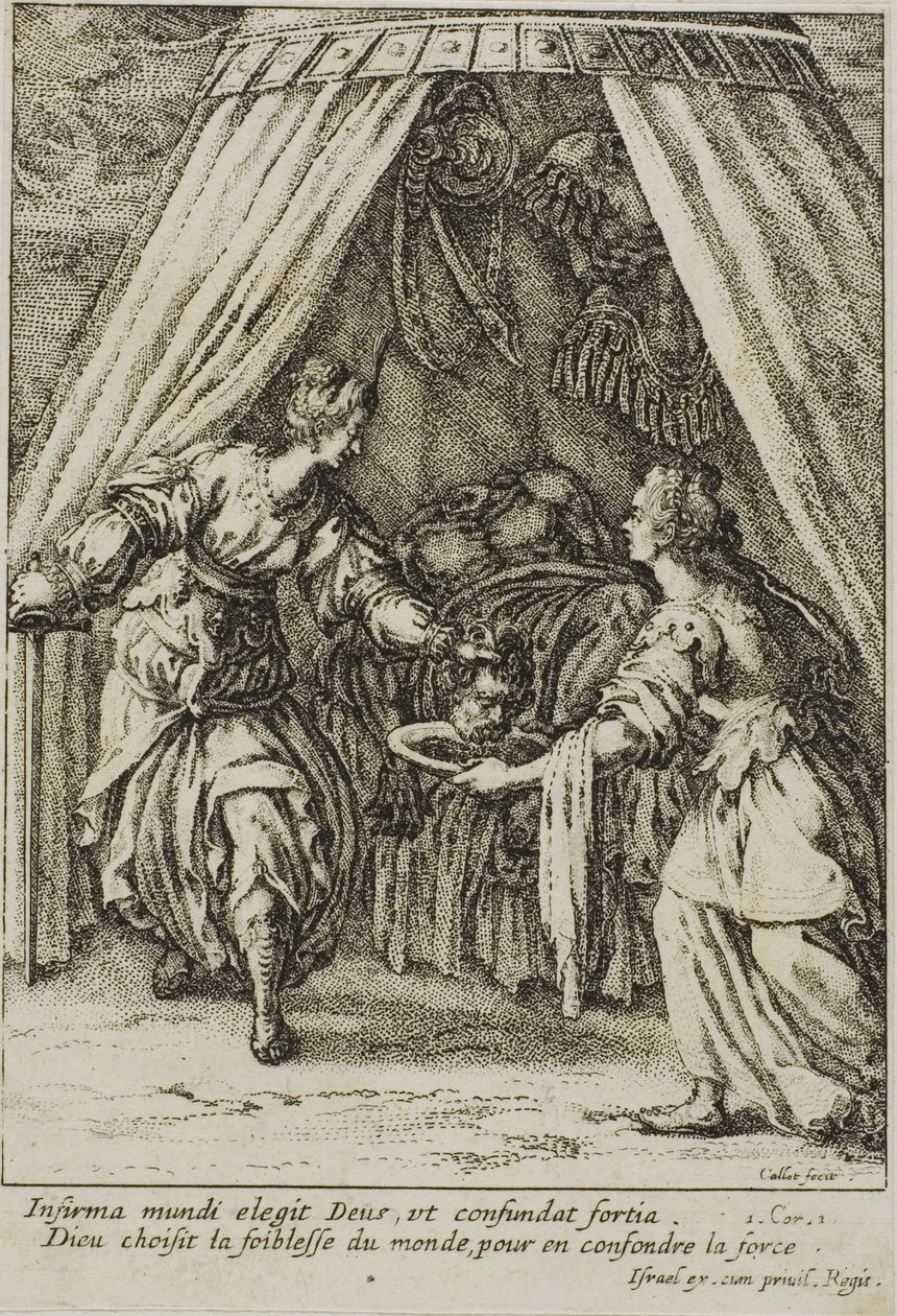 Judit Holofernész fejével alkotó: Jacques Callot