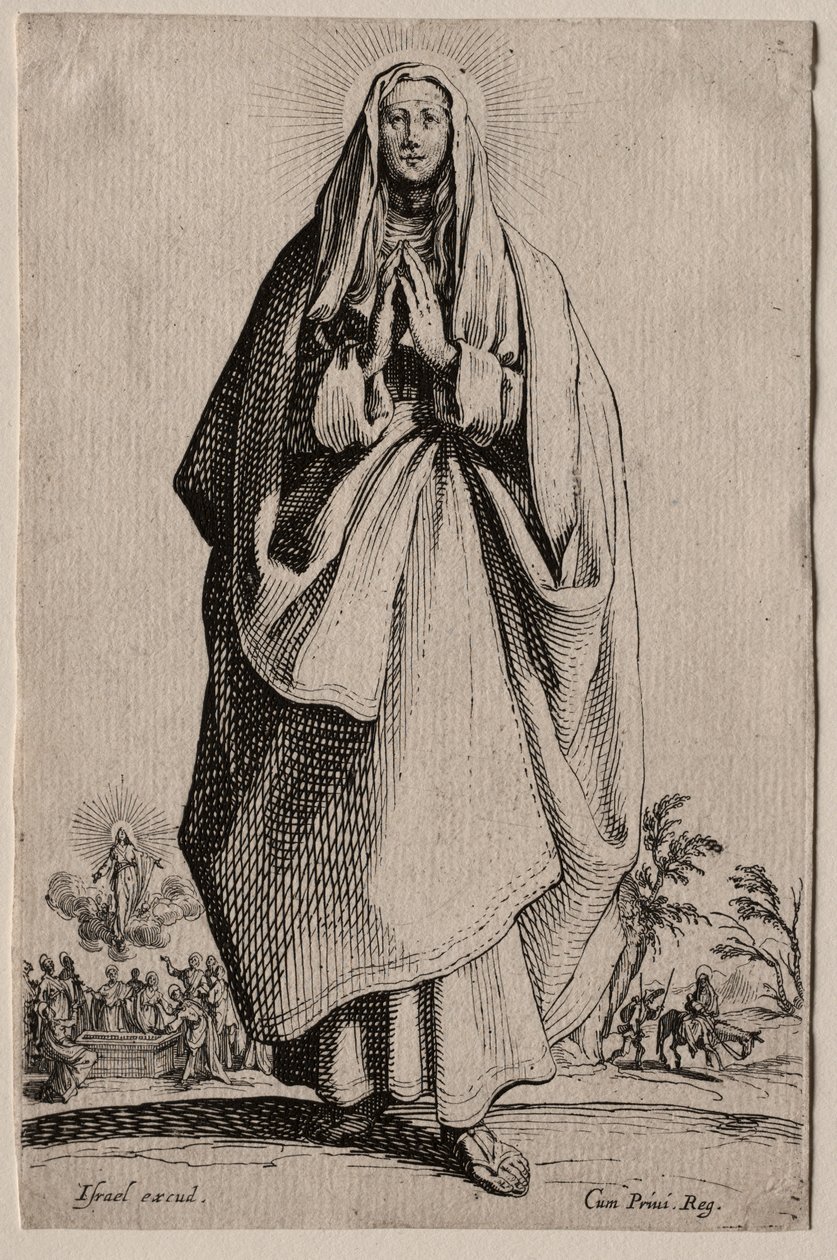A Boldogságos Szűz. alkotó: Jacques Callot