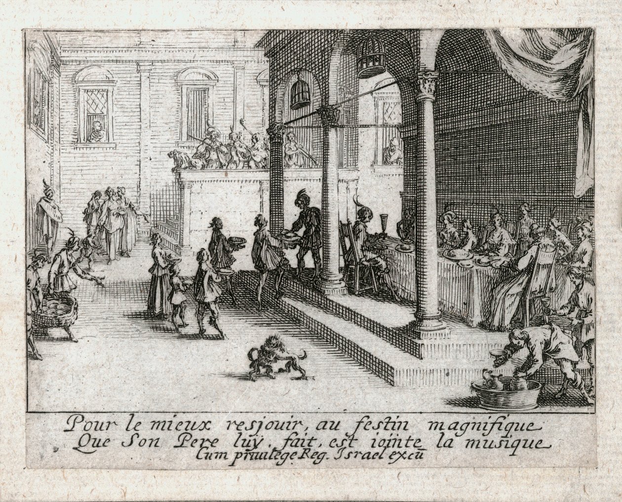 A tékozló fiú élete ... (metszet) alkotó: Jacques Callot