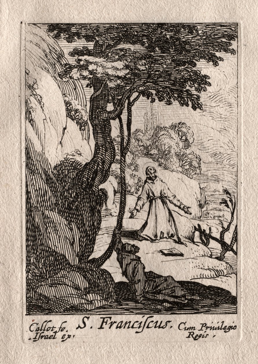 Bűnbánók: St. Francois alkotó: Jacques Callot
