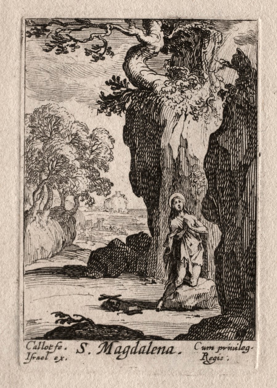 A bűnbánók: Bűnbánó Szent Magdolna. alkotó: Jacques Callot