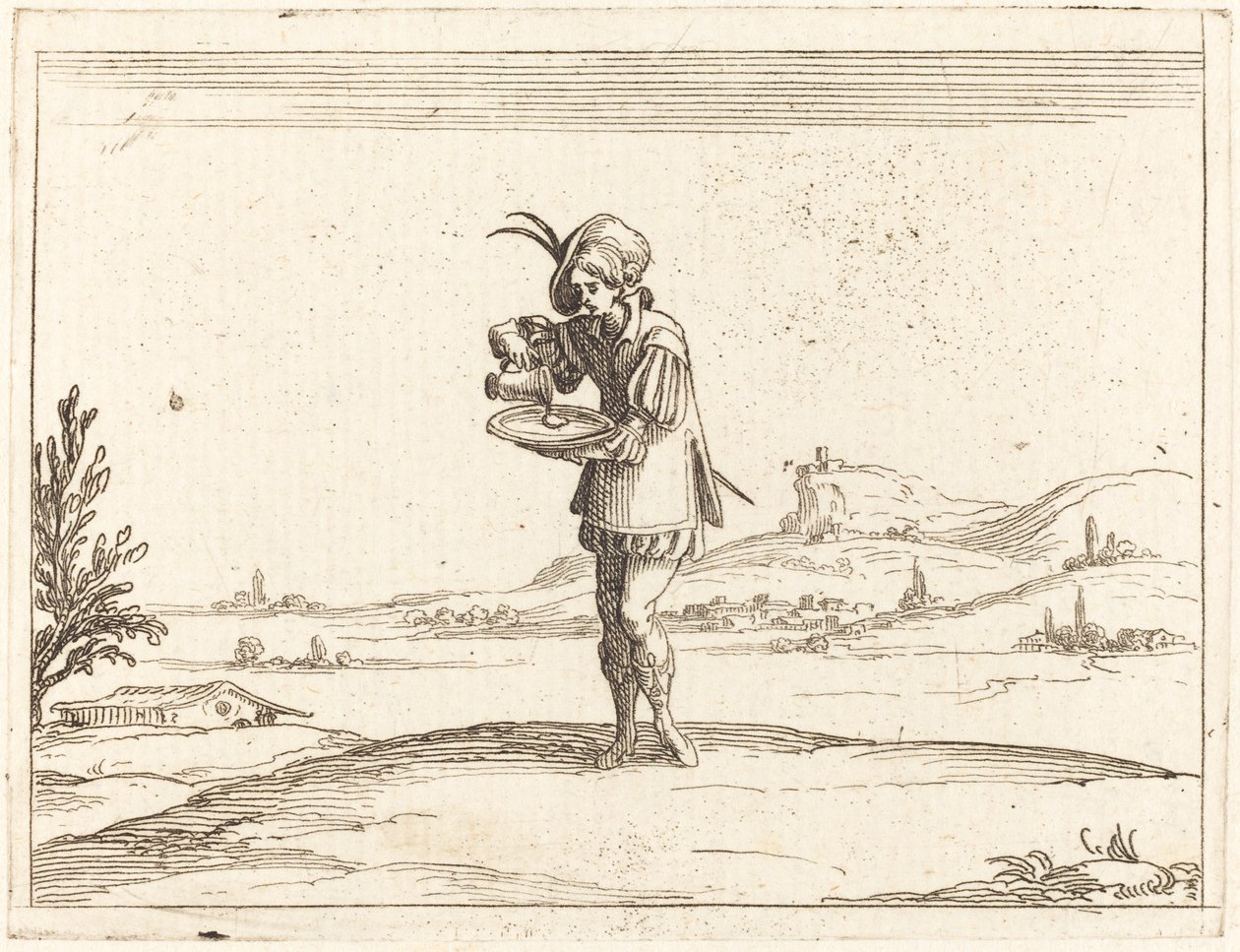 Az ember gyöngyöt mos alkotó: Jacques Callot