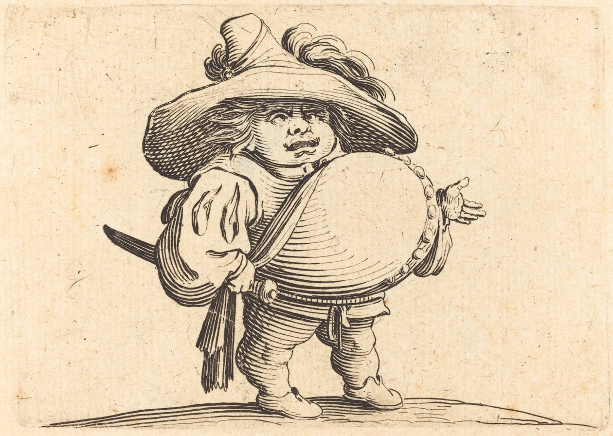 Férfi nagy hasú alkotó: Jacques Callot