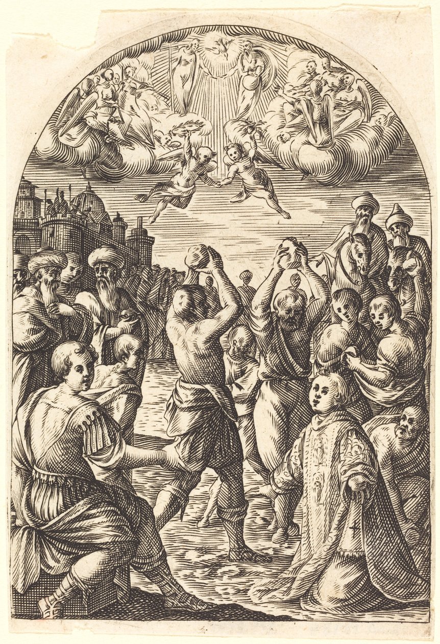 Szent István mártíromsága alkotó: Jacques Callot