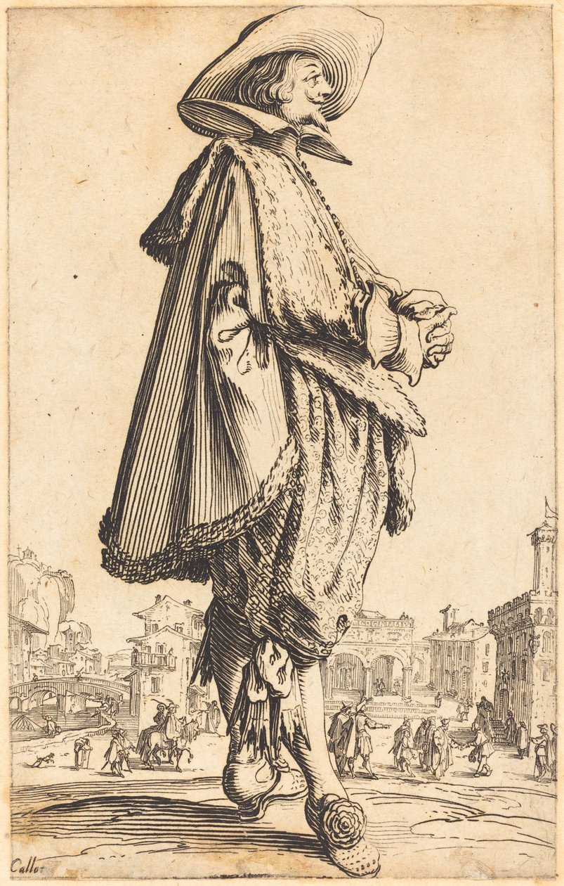 Nemes ember ölbe tett kézzel alkotó: Jacques Callot