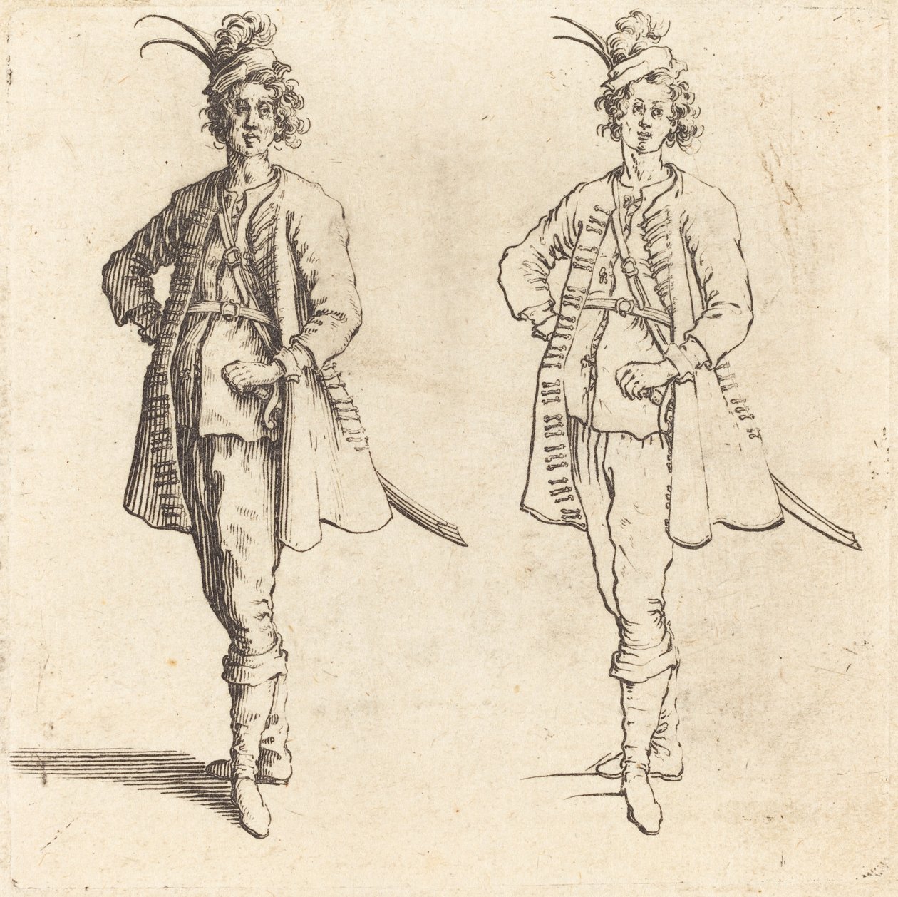 Tiszt, elölnézet alkotó: Jacques Callot