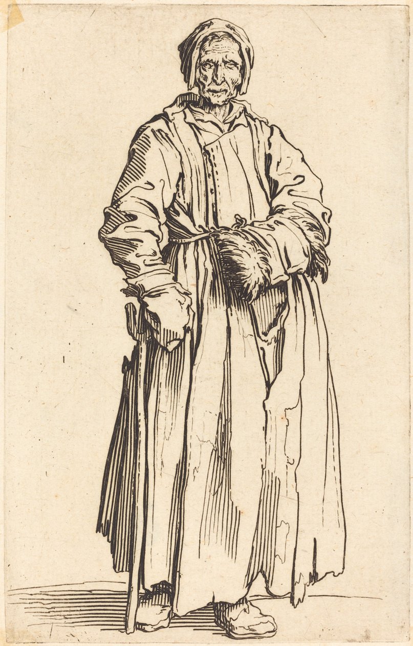 Félszemű nő, c. 1622. alkotó: Jacques Callot