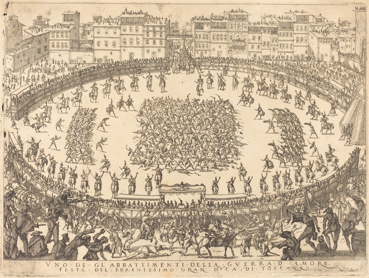 Az egyik gyalogsági harc alkotó: Jacques Callot