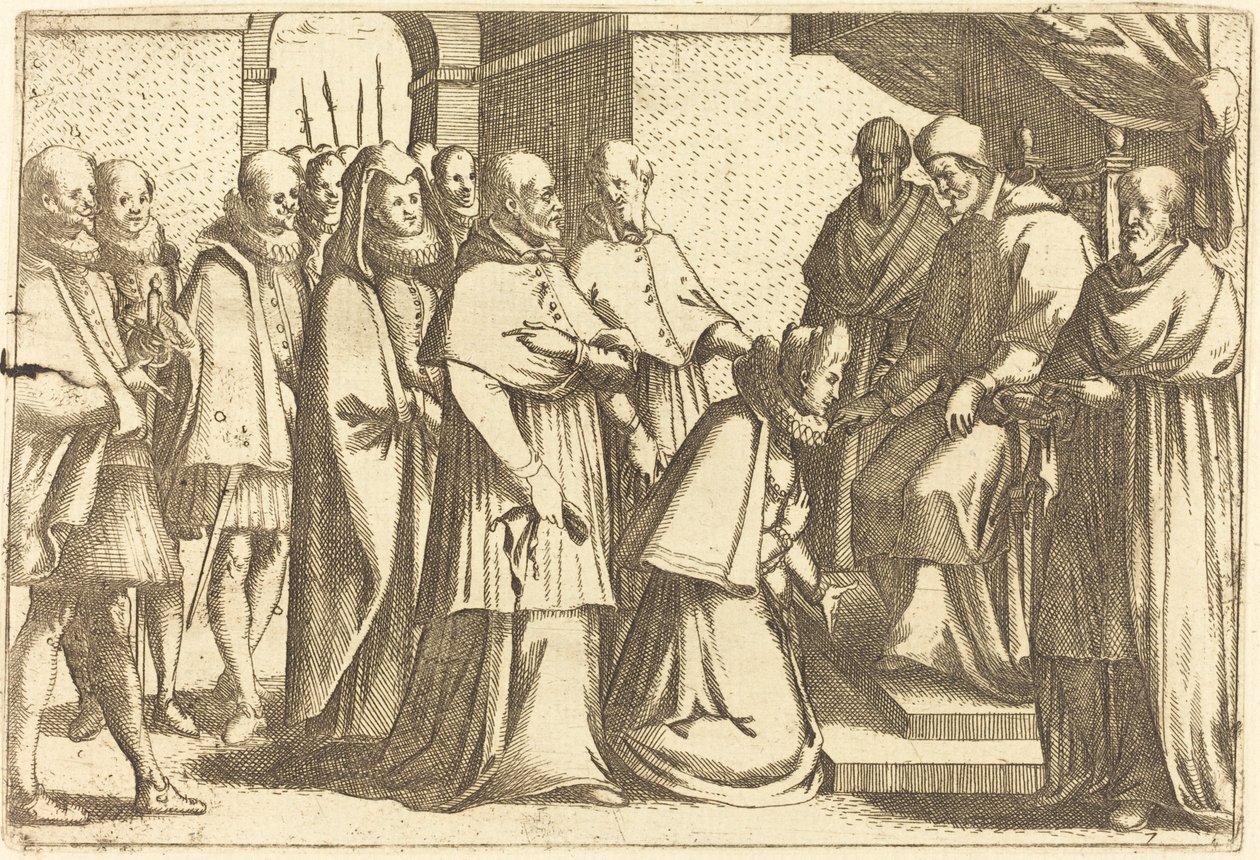 Pápai hallgatóság alkotó: Jacques Callot