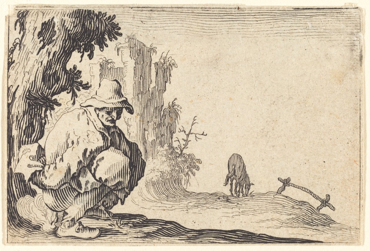 Paraszt ürítés alkotó: Jacques Callot