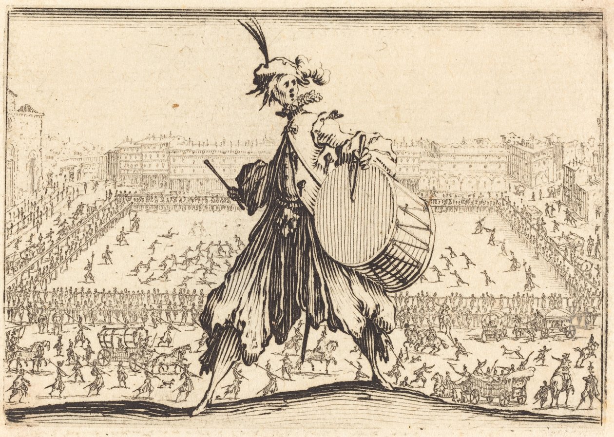 Piazza Santa Croce, Firenze, kb. 1617. alkotó: Jacques Callot